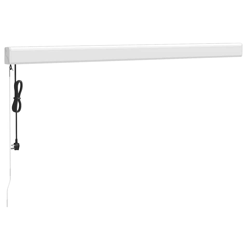Markis Infällbar Gräddvit 3,5X2,5 M Tyg&amp;Aluminium