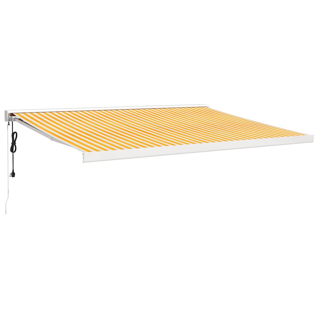 Markis Infällbar 4,5X3 M Tyg&amp;Aluminium