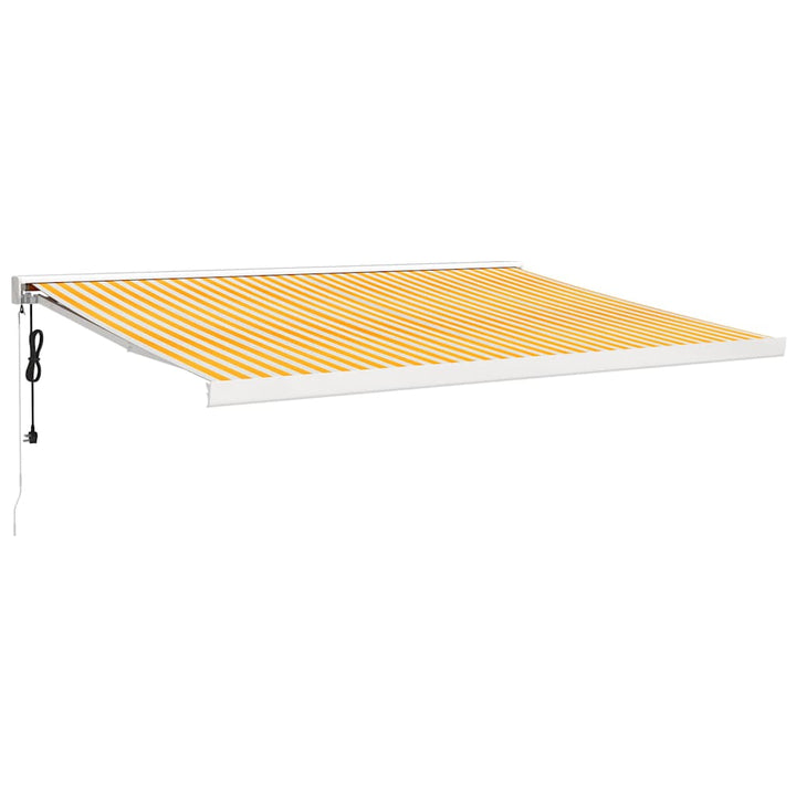 Markis Infällbar 4,5X3 M Tyg&amp;Aluminium