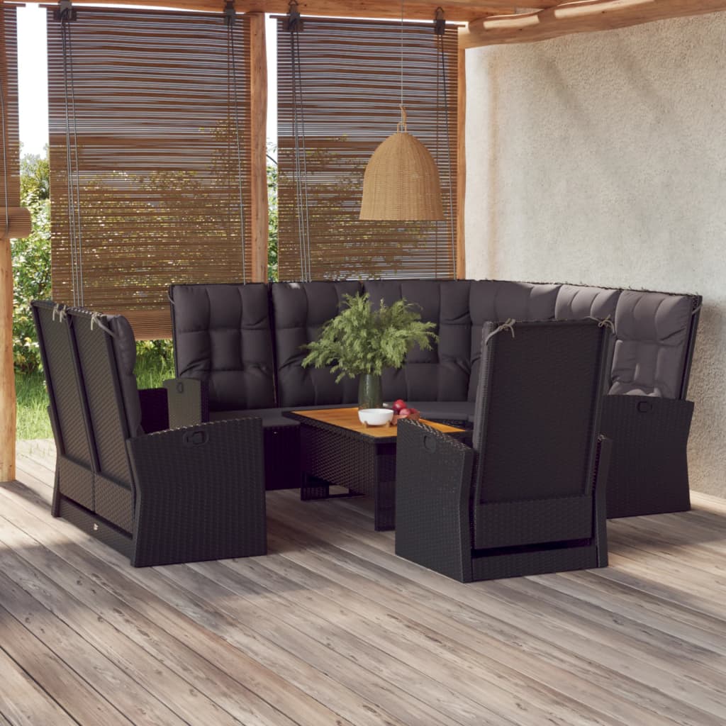 Loungegrupp Med Dynor 4 Delar Konstrotting