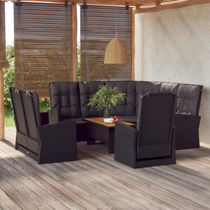 Loungegrupp Med Dynor 4 Delar Konstrotting