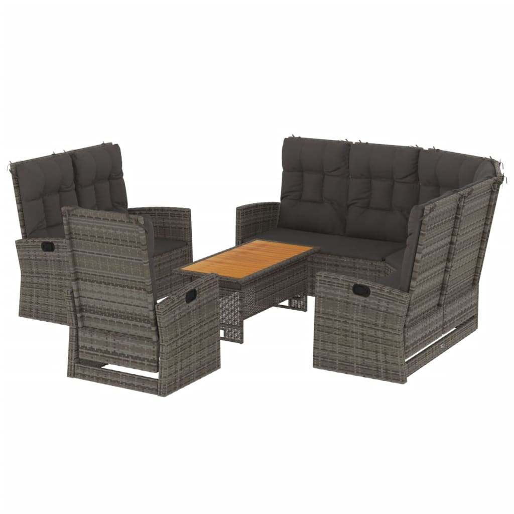 Loungegrupp Med Dynor 4 Delar Konstrotting