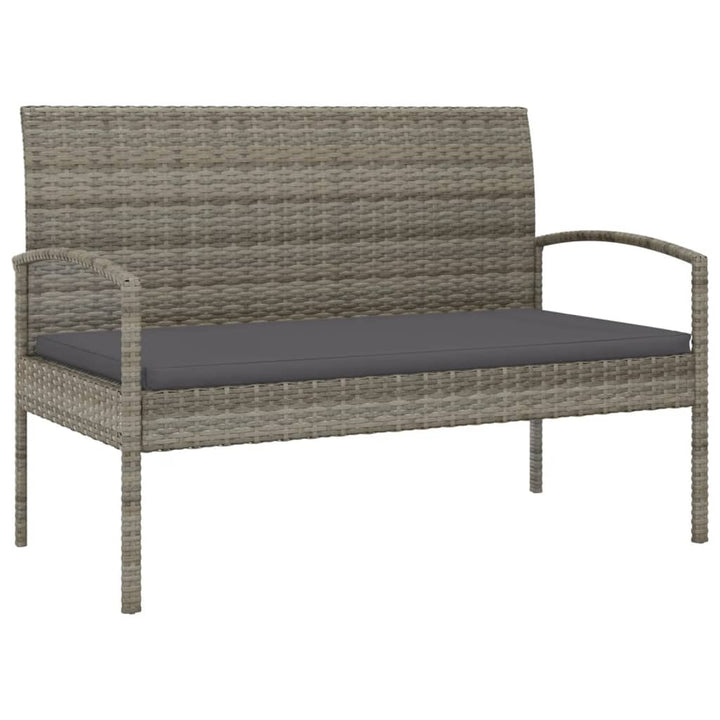 Trädgårdsbänk Med Dyna 105 Cm Konstrotting