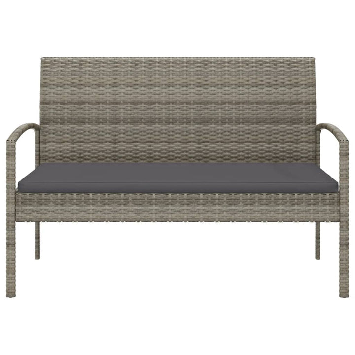 Trädgårdsbänk Med Dyna 105 Cm Konstrotting