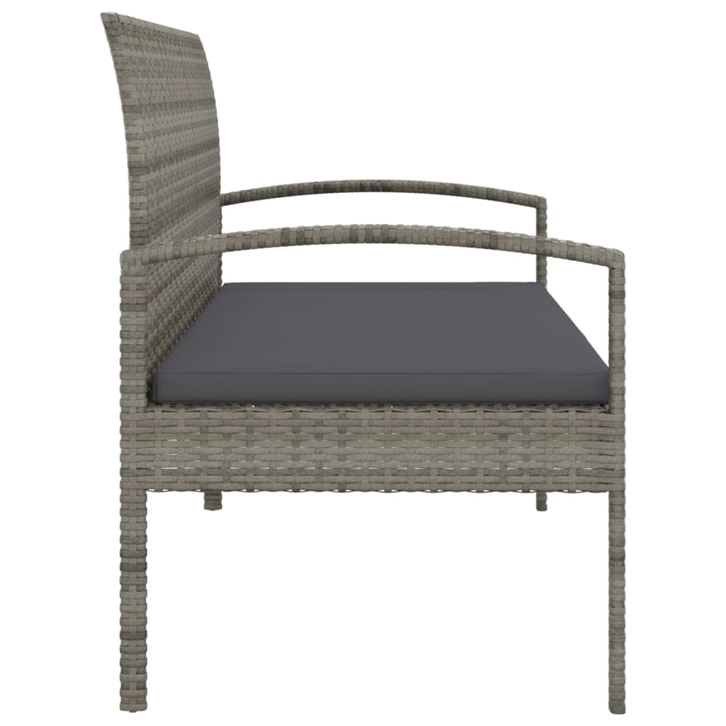 Trädgårdsbänk Med Dyna 105 Cm Konstrotting