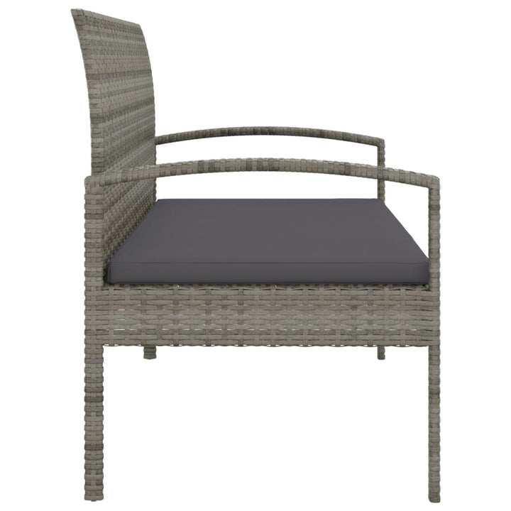 Trädgårdsbänk Med Dyna 105 Cm Konstrotting