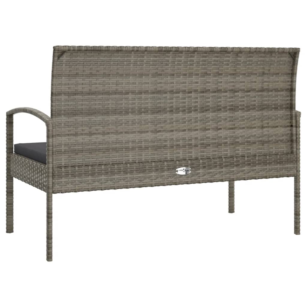 Trädgårdsbänk Med Dyna 105 Cm Konstrotting
