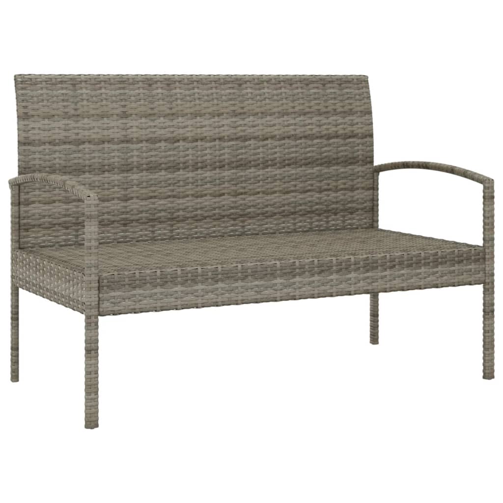 Trädgårdsbänk Med Dyna 105 Cm Konstrotting