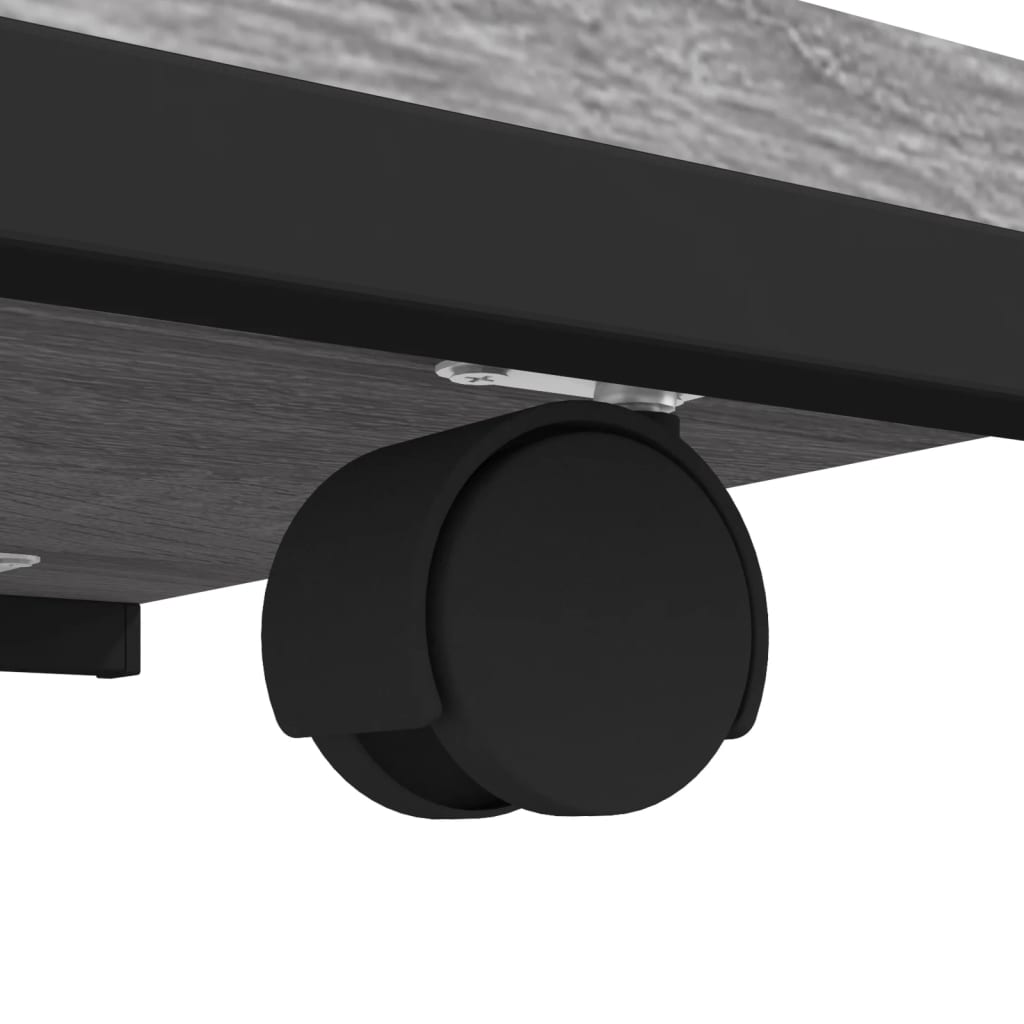 Sidobord Med Hjul 50X35X55,5 Cm Konstruerat Trä