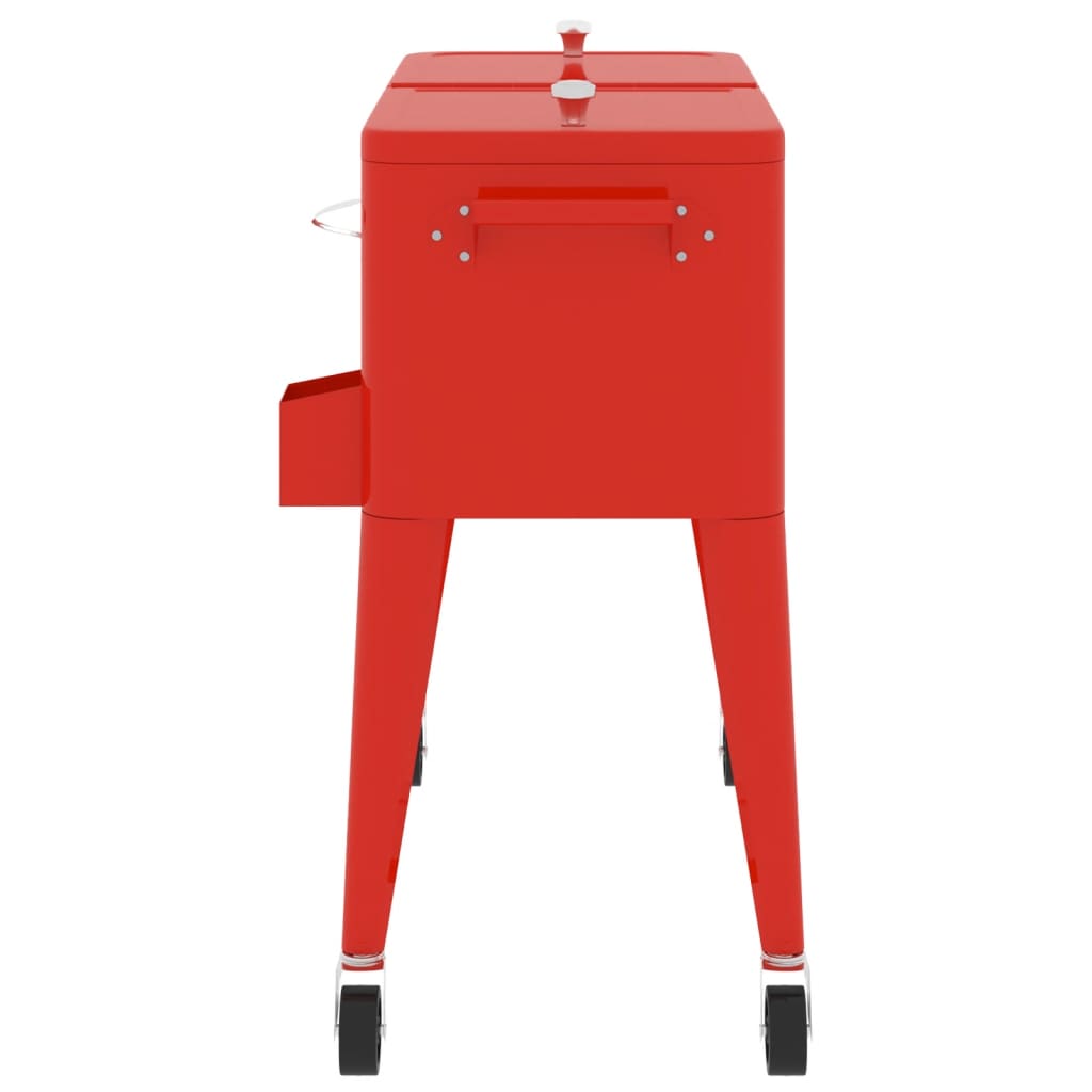 Kylbox Med Hjul Röd 92X43X89 Cm