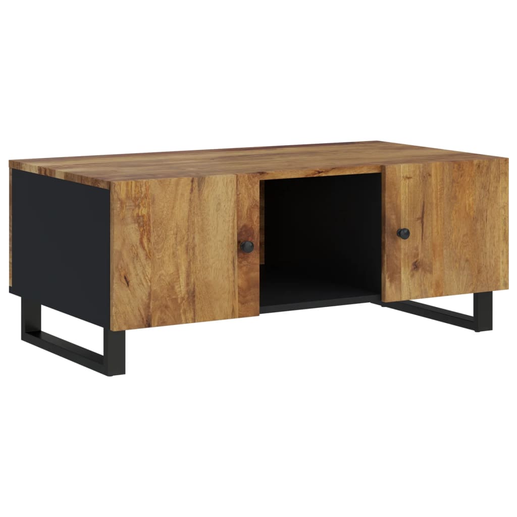 Soffbord 100X54X40 Cm Massivt Mangoträ Och Konstruerat Trä