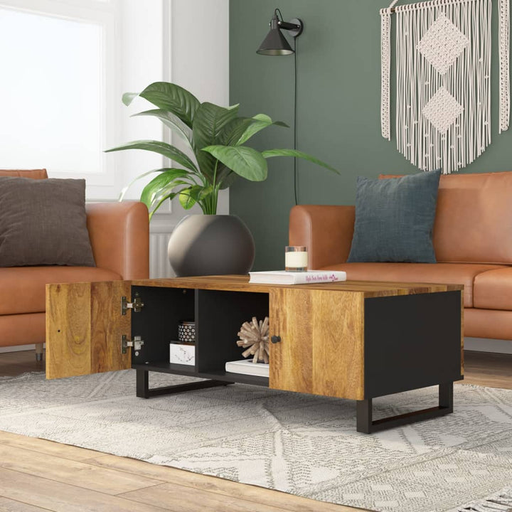 Soffbord 100X54X40 Cm Massivt Mangoträ Och Konstruerat Trä