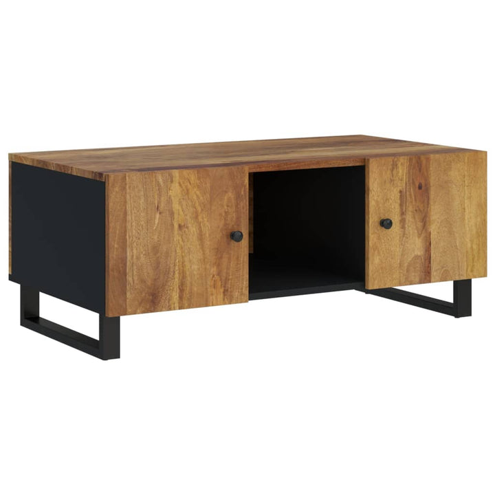 Soffbord 100X54X40 Cm Massivt Mangoträ Och Konstruerat Trä