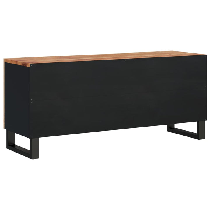 Tv-Skåp 105X33,5X46 Cm Massivt Akacia Och Konstruerat Trä
