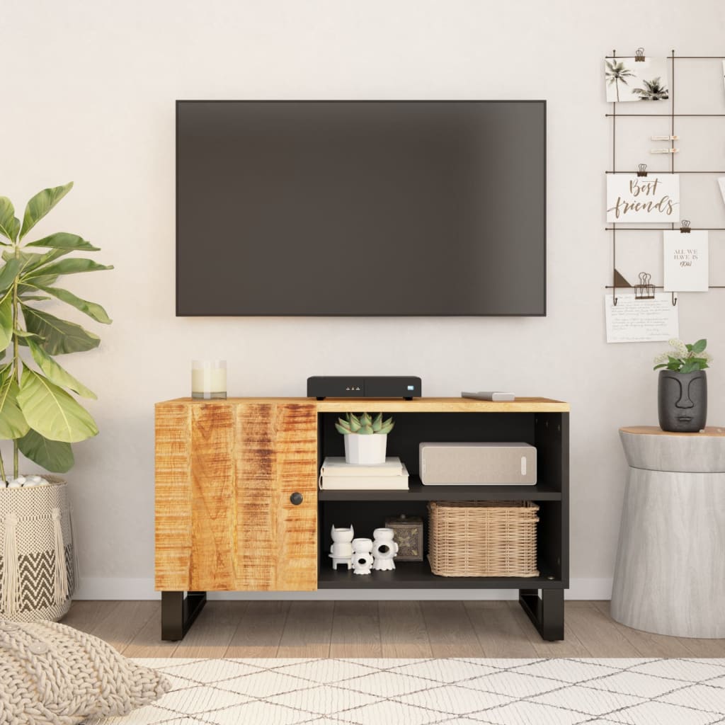 Tv-Skåp 80X33X46 Cm Massivt Återvunnet Och Konstruerat Trä