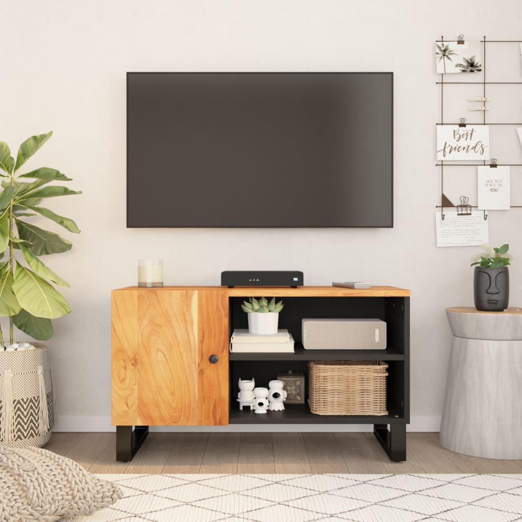 Tv-Skåp 80X33X46 Cm Massivt Återvunnet Och Konstruerat Trä