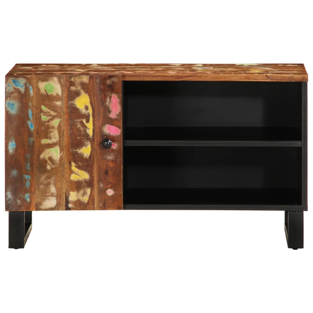 Tv-Skåp 80X33X46 Cm Massivt Återvunnet Och Konstruerat Trä