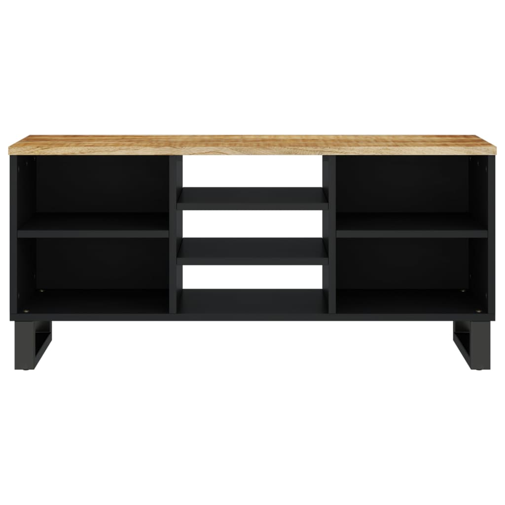Tv-Skåp 100X33X46 Cm Massivt Mangoträ Och Konstruerat Trä