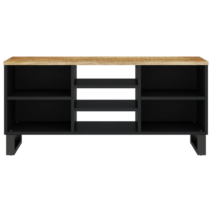 Tv-Skåp 100X33X46 Cm Massivt Mangoträ Och Konstruerat Trä