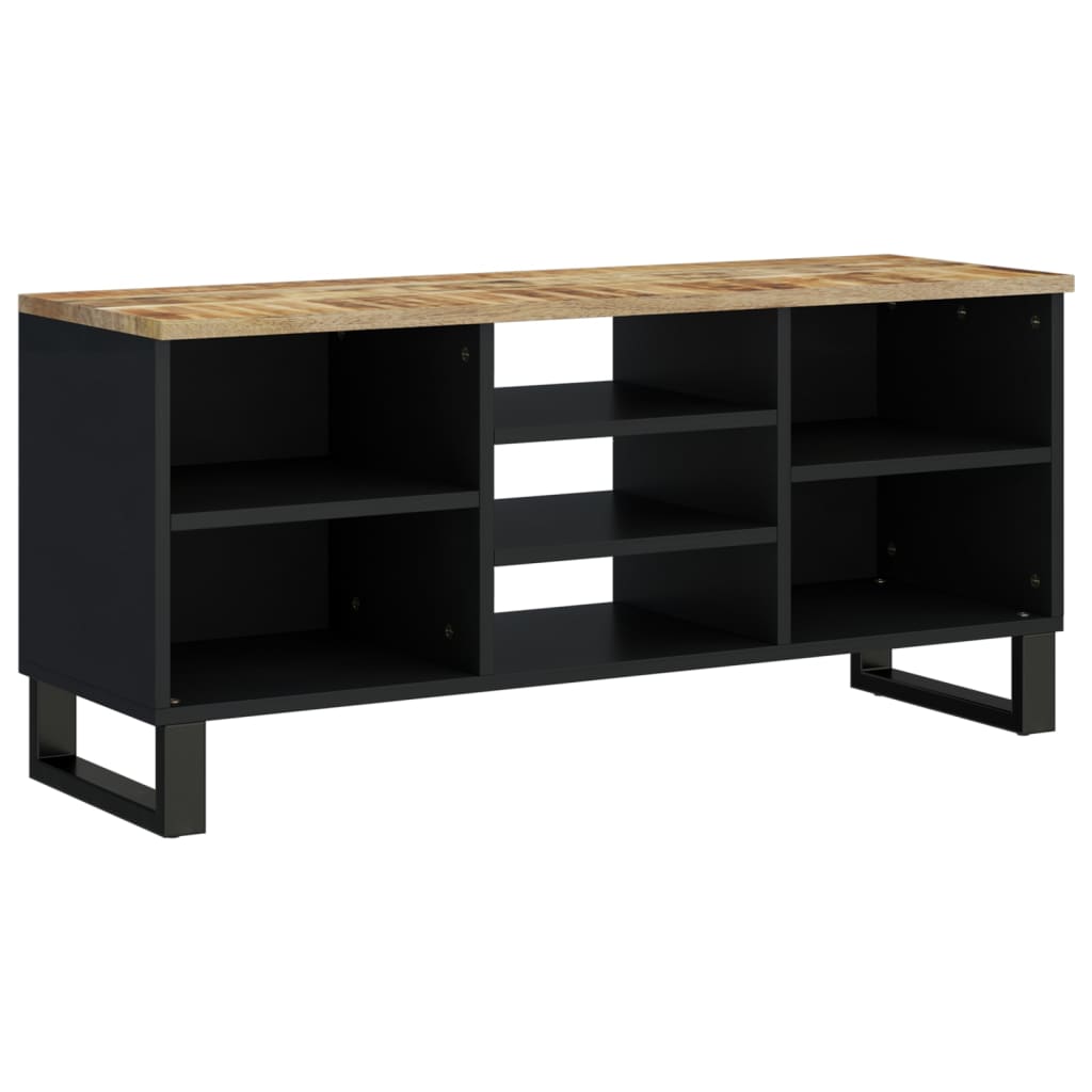 Tv-Skåp 100X33X46 Cm Massivt Mangoträ Och Konstruerat Trä