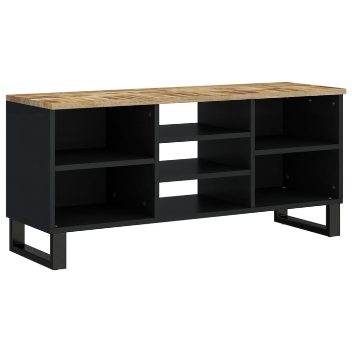 Tv-Skåp 100X33X46 Cm Massivt Mangoträ Och Konstruerat Trä