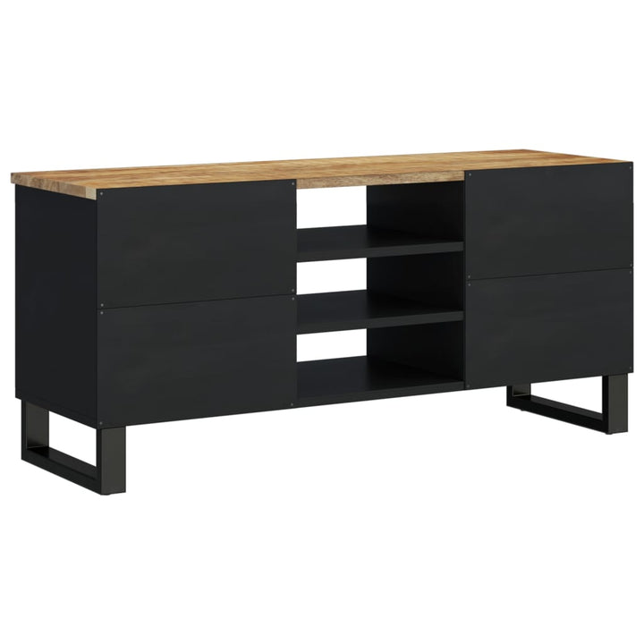 Tv-Skåp 100X33X46 Cm Massivt Mangoträ Och Konstruerat Trä