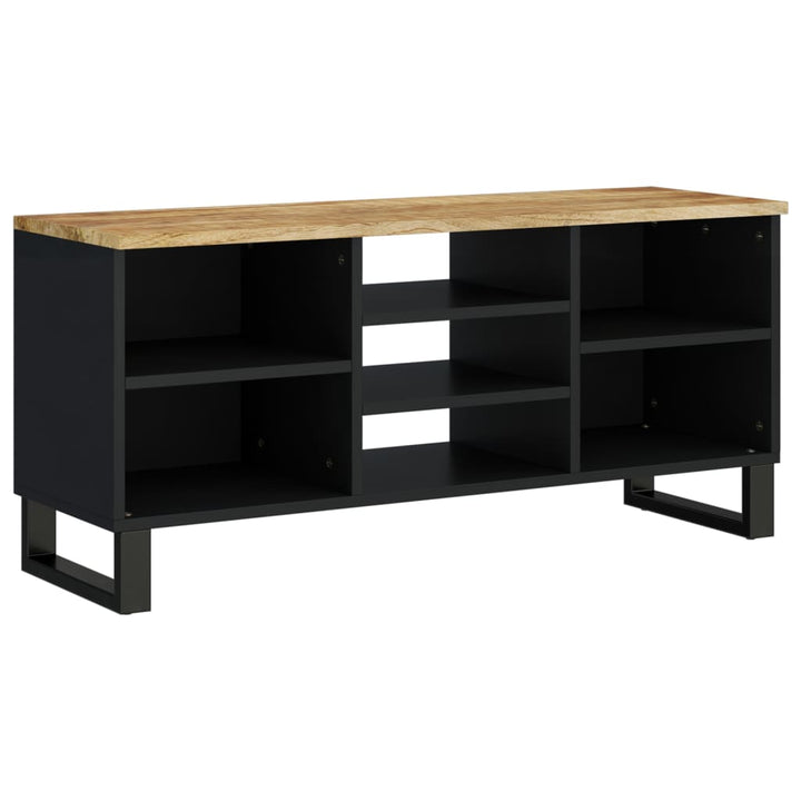 Tv-Skåp 100X33X46 Cm Massivt Mangoträ Och Konstruerat Trä