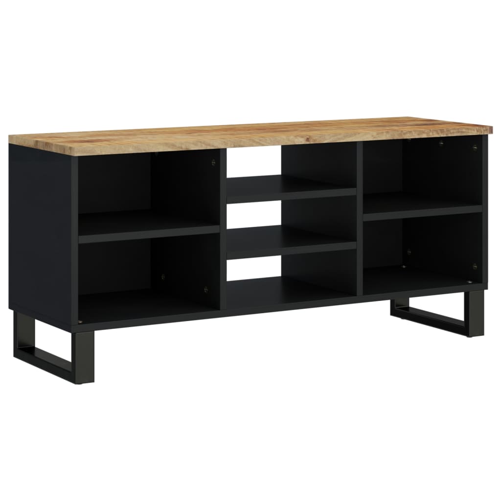 Tv-Skåp 100X33X46 Cm Massivt Mangoträ Och Konstruerat Trä