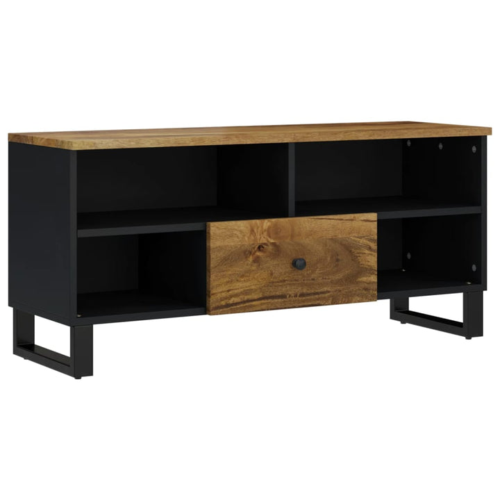 Tv-Skåp 100X33X46 Cm Massivt Mangoträ Och Konstruerat Trä