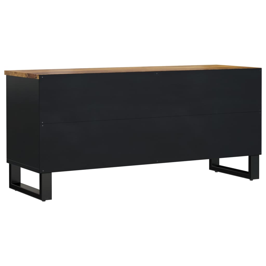 Tv-Skåp 100X33X46 Cm Massivt Mangoträ Och Konstruerat Trä