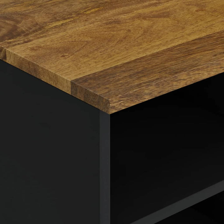 Tv-Skåp 100X33X46 Cm Massivt Mangoträ Och Konstruerat Trä