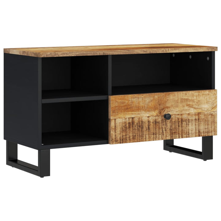 Tv-Skåp 80X33X46 Cm Massivt Mangoträ Och Konstruerat Trä