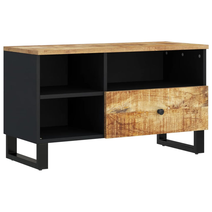 Tv-Skåp 80X33X46 Cm Massivt Mangoträ Och Konstruerat Trä