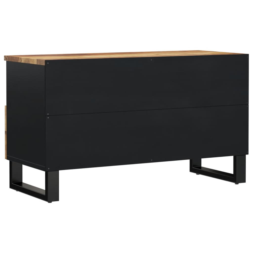 Tv-Skåp 80X33X46 Cm Massivt Mangoträ Och Konstruerat Trä