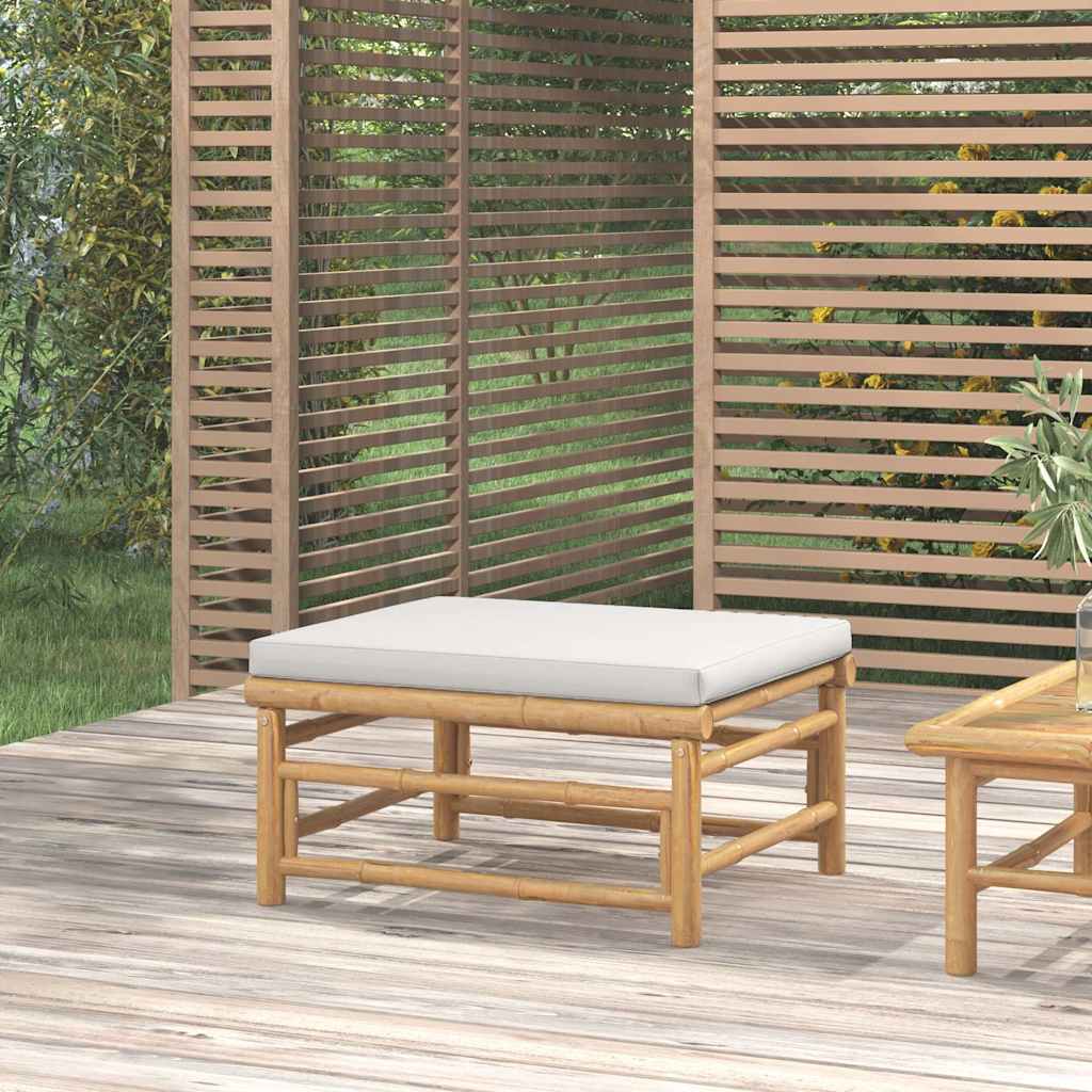 Loungegrupp För Trädgården 3 Delar Dynor Bambu
