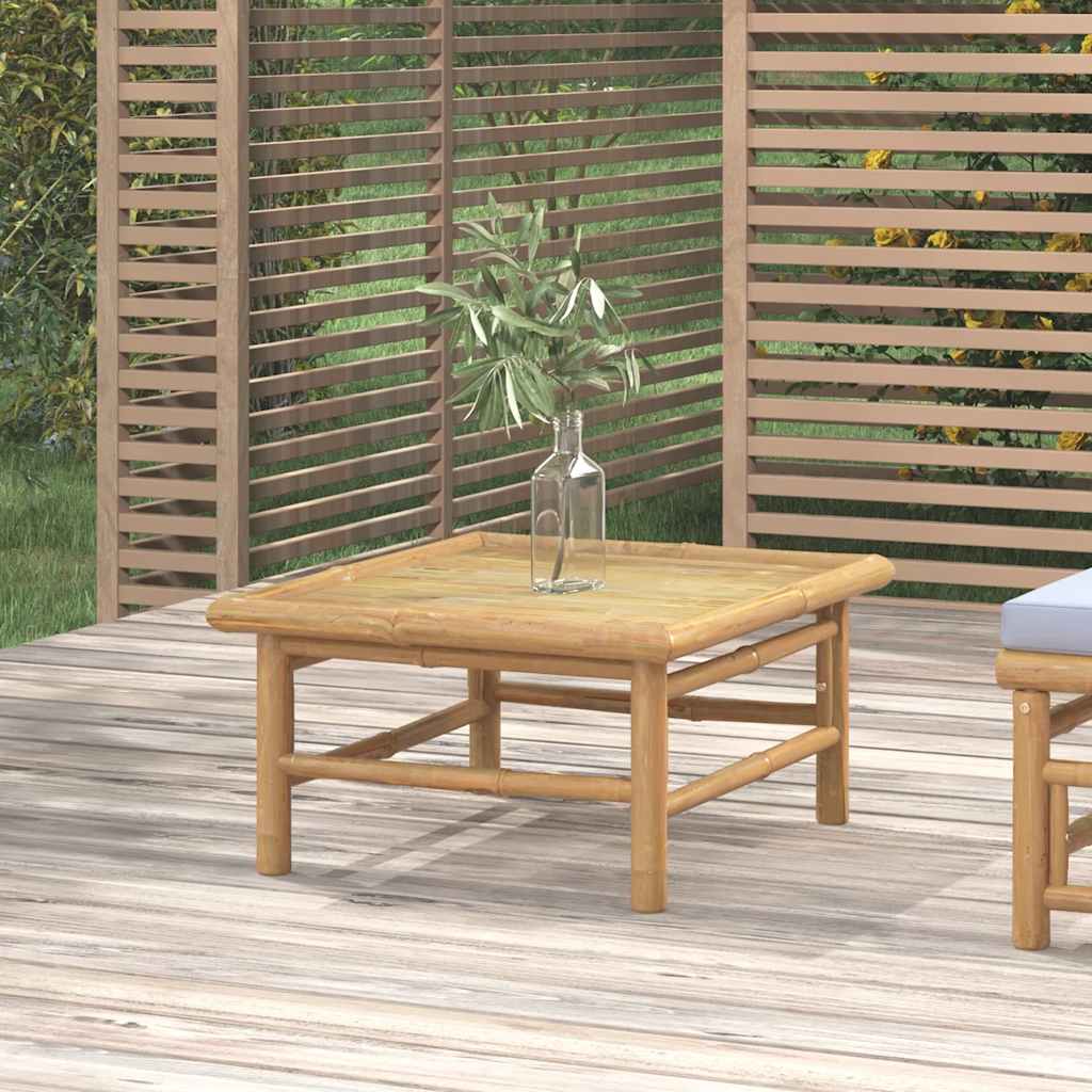 Loungegrupp För Trädgården 3 Delar Dynor Bambu