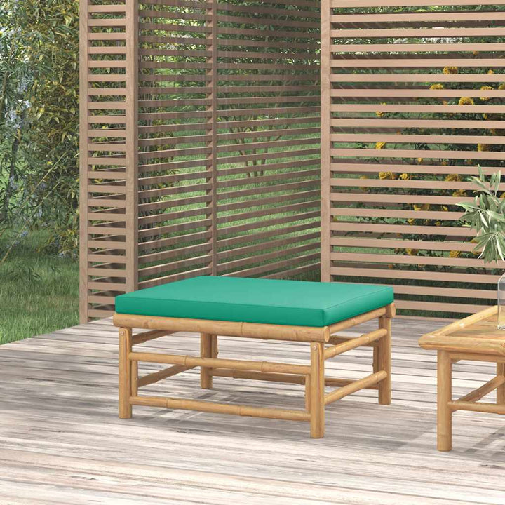Loungegrupp För Trädgården 3 Delar Dynor Bambu