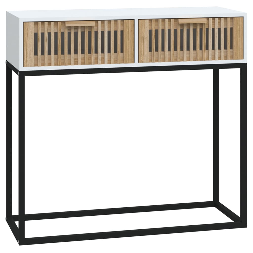Konsolbord 80X30X75 Cm Konstruerat Trä Och Järn