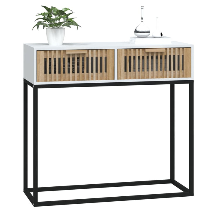 Konsolbord 80X30X75 Cm Konstruerat Trä Och Järn