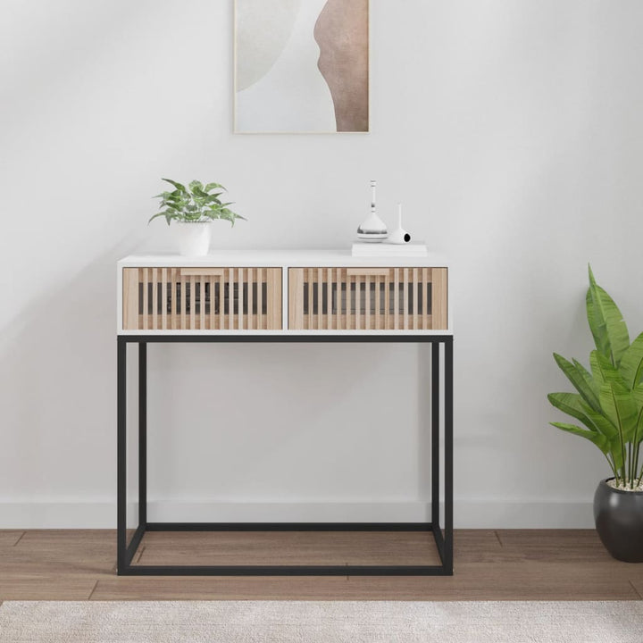 Konsolbord 80X30X75 Cm Konstruerat Trä Och Järn