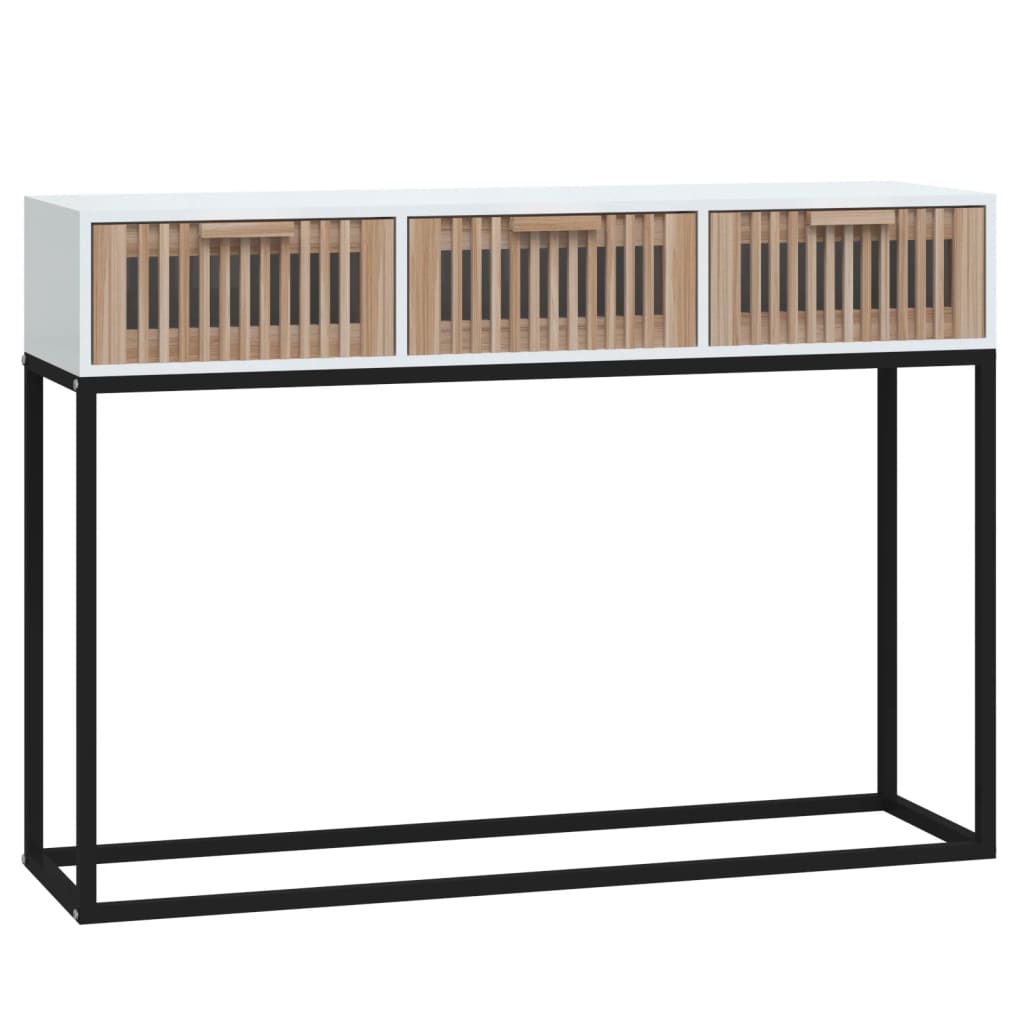 Konsolbord 105X30X75 Cm Konstruerat Trä Och Järn