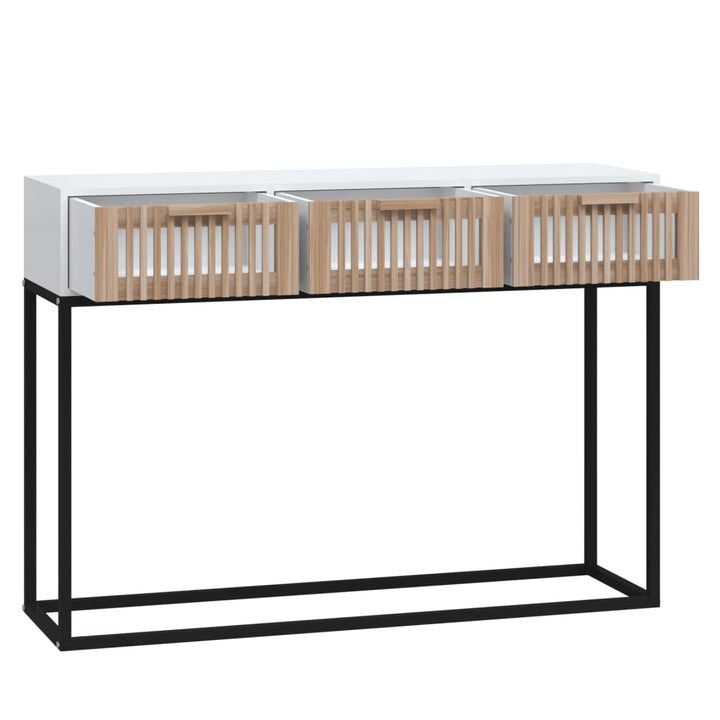 Konsolbord 105X30X75 Cm Konstruerat Trä Och Järn