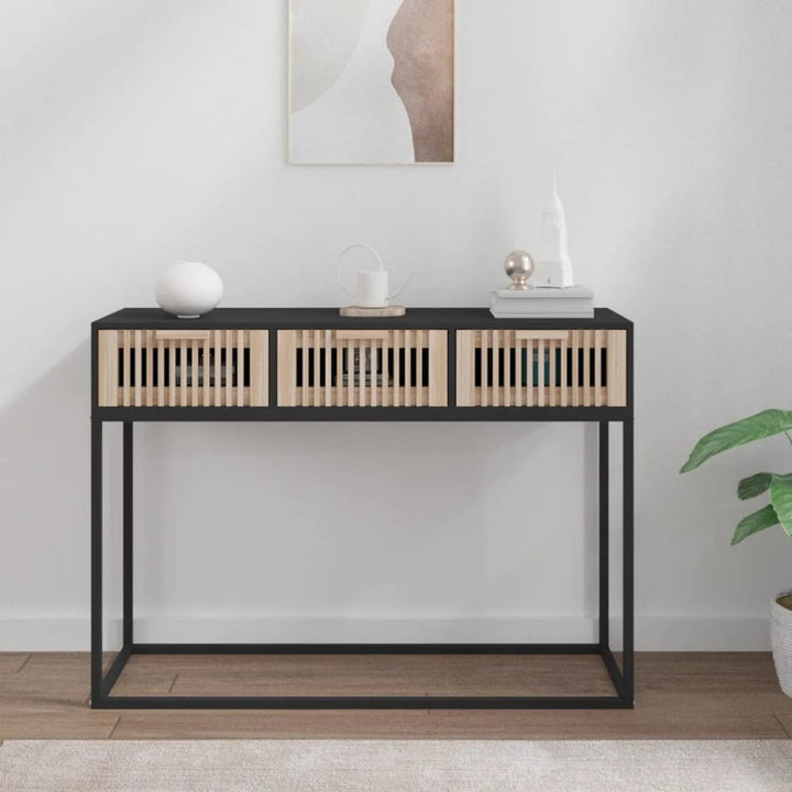 Konsolbord 105X30X75 Cm Konstruerat Trä Och Järn