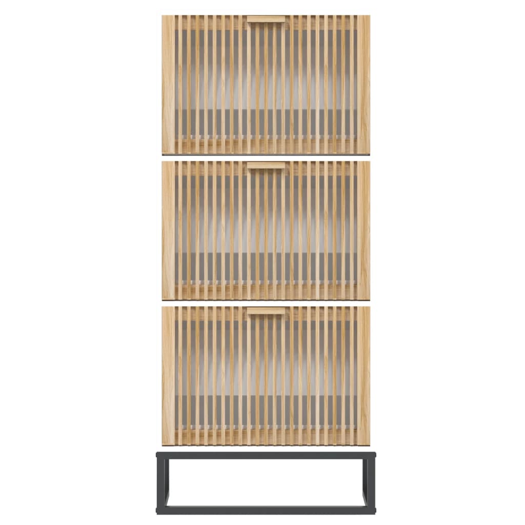 Skoskåp 52X25X120 Cm Konstruerat Trä