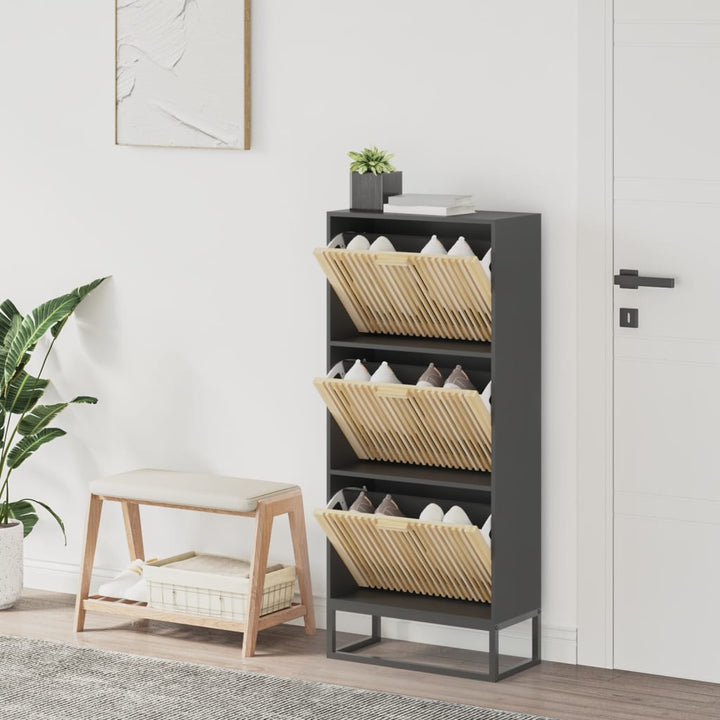 Skoskåp 52X25X120 Cm Konstruerat Trä