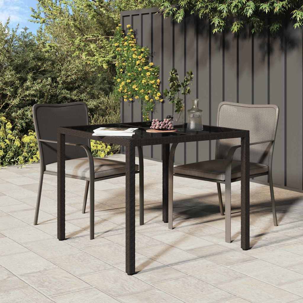Trädgårdsbord Brun 90 X 90 X 75 Cm Konstrotting