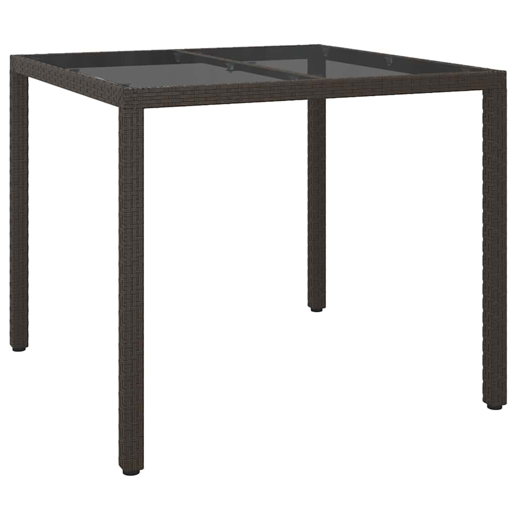 Trädgårdsbord Brun 90 X 90 X 75 Cm Konstrotting