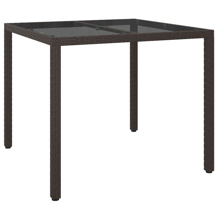 Trädgårdsbord Brun 90 X 90 X 75 Cm Konstrotting