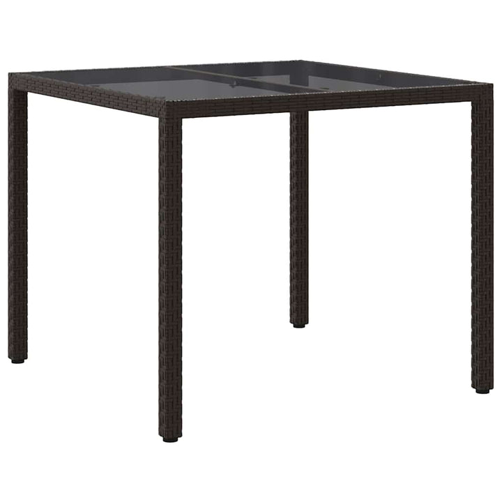 Trädgårdsbord Brun 90 X 90 X 75 Cm Konstrotting