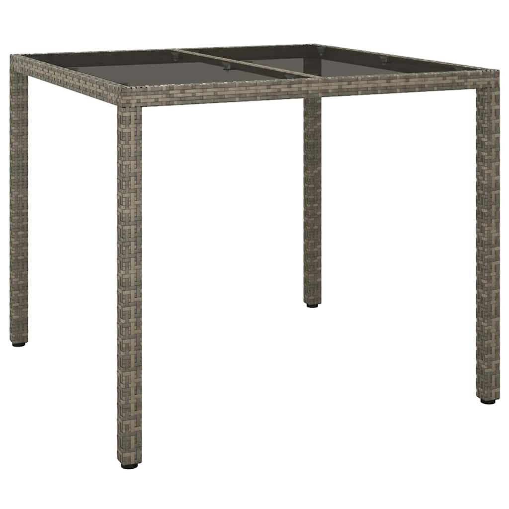 Trädgårdsbord Grå 90 X 90 X 75 Cm Konstrotting